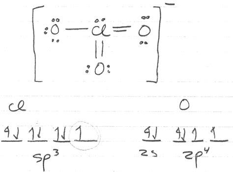 Solved ClO3- has sp3 hybridization. How do the oxygen | Chegg.com