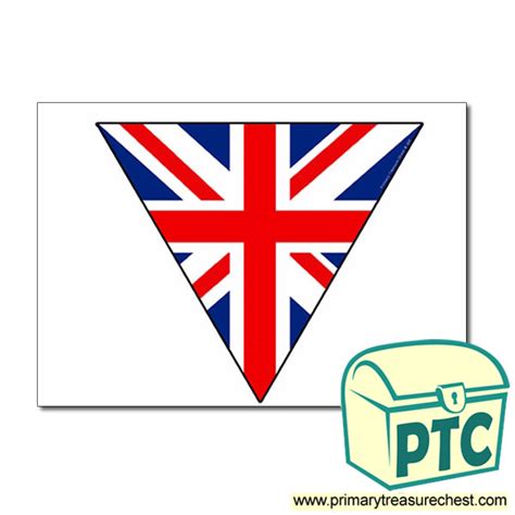 British Flag Bunting - Primary Treasure Chest