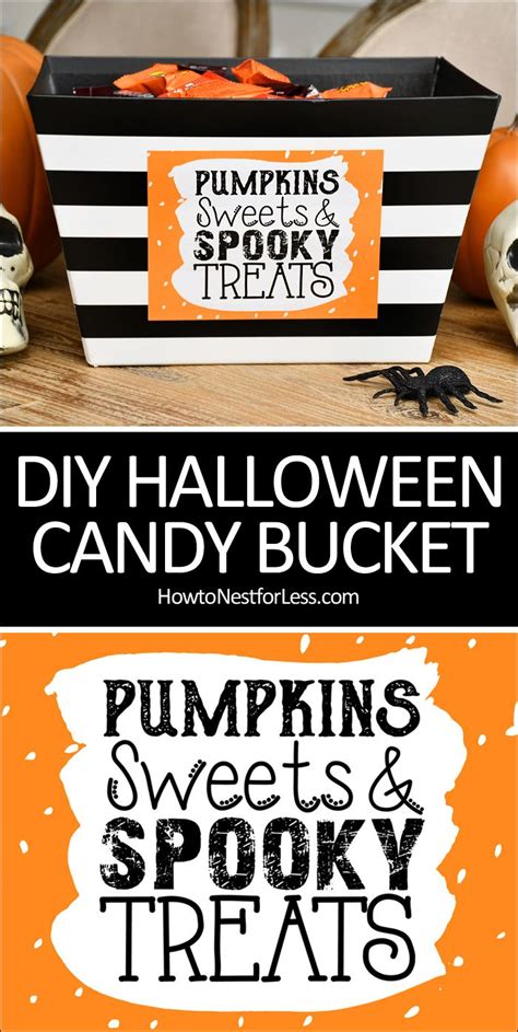 DIY Halloween Candy Bowl - Trick or Treat Candy Bowl | Diy halloween ...