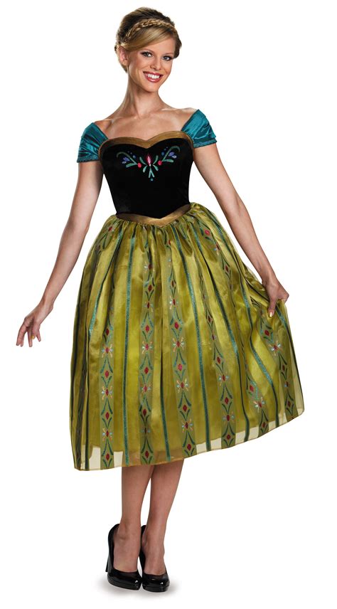 INCLUDES: FROZEN - ANNA CORONNATION DELUXE COSTUME (ADULT) - DISNEY'S ...