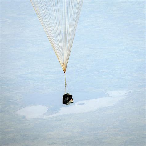 Soyuz Spacecraft Landing Photograph by Nasa/bill Ingalls - Pixels