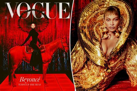 Beyoncé covers British Vogue in headpieces, platform boots