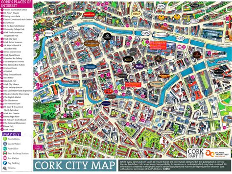 Cork tourist map - Ontheworldmap.com