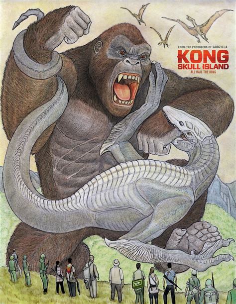 Kong Vs Skull Crawler | Poster By Edwin Yaguar Chavez