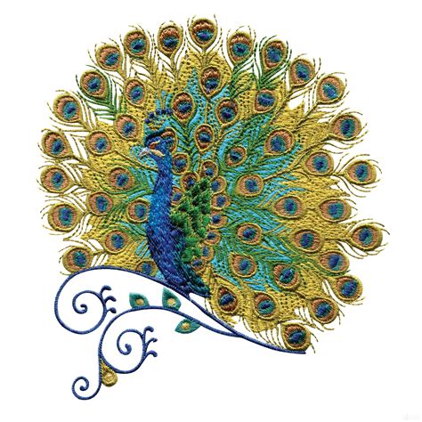 Swnpa131 Peacock Embroidery Design | Peacock embroidery designs ...