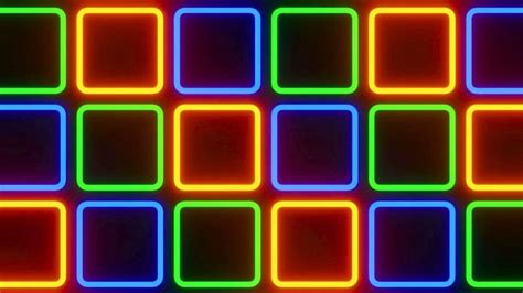 Party Lights Frames Flashing Disco Frame Colorful Changing Neon Video ...