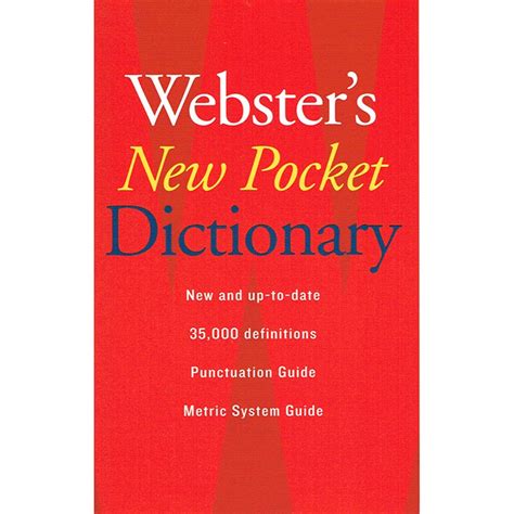 Webster's New Pocket Dictionary - AH-9780618947263 | Houghton Mifflin ...