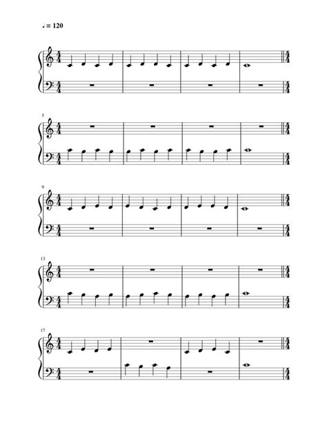 sight reading music exercises 1 - 20 Sheet music for Piano (Solo ...