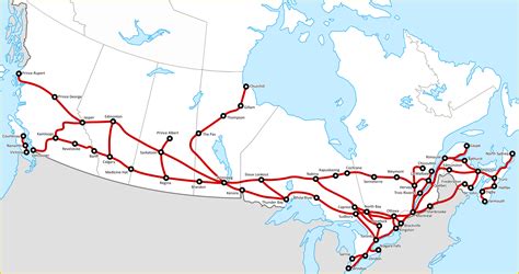 This is what VIA Rail Canada's original network looked like in 1979 ...