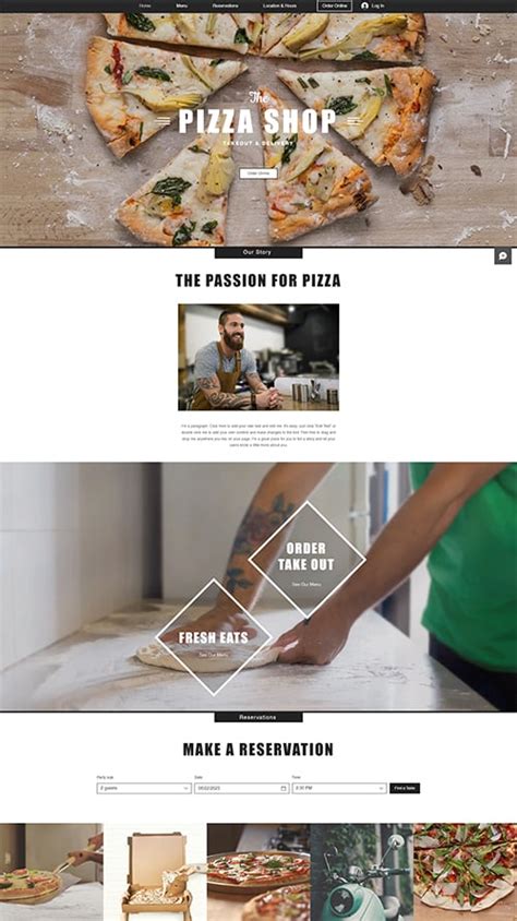 Pizza Website Templates