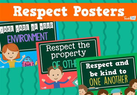 Respect Classroom Posters :: Teacher Resources and Classroom Games ...