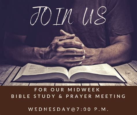 Wednesday Bible Study & Prayer Meeting