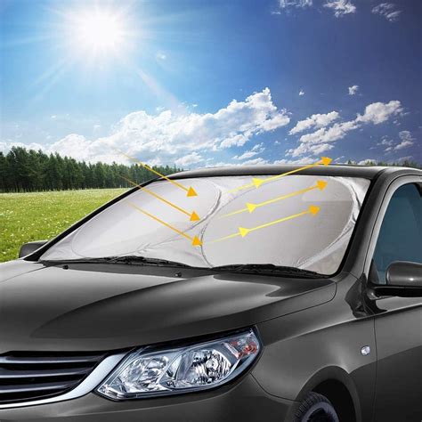 Car Windshield Sun Shade - Car Window Shade UV Reflector UV Ray ...