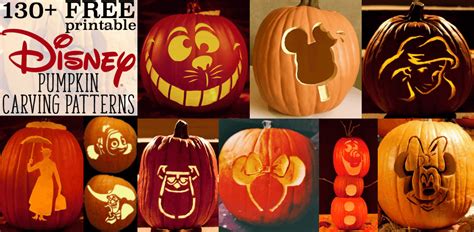 Disney Pumpkin Stencils: Over 130 Printable Pumpkin Patterns