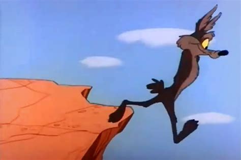 Cartoon Jumping Off Cliff - I figure jump off a cliff sounds better ...