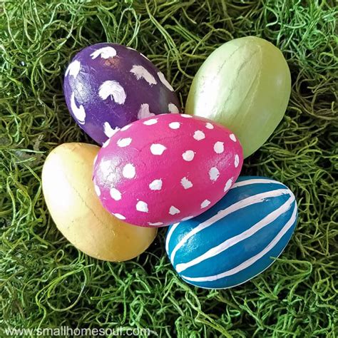 Easy Painted Easter Eggs in Bright Spring Colors - Girl, Just DIY!