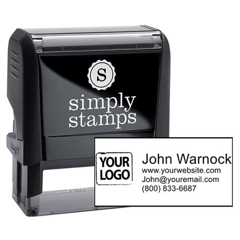 Self-Inking Logo Stamp with Custom Text | HC Brands