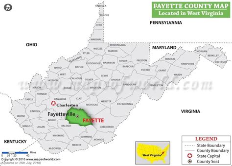 Fayette County West Virginia Map - Show Me A Map Of Texas