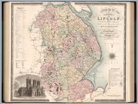 Map of the county of Lincoln : from an actual survey made in the years ...