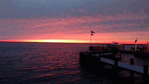 Sunset - Beautiful clouds - July 2016 - Animated GIF - LBI Views