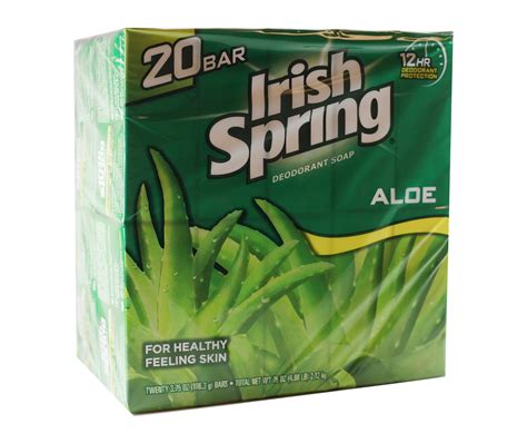 Amazon.com : Irish Spring Aloe Vera 20pk Case of 4-3.75oz : Health ...