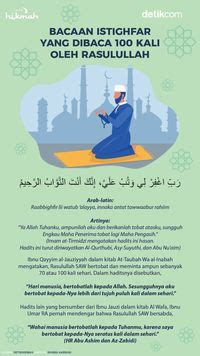 Bacaan Istighfar Rasulullah SAW yang Dibaca 100 Kali