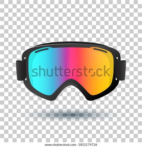 Motocross Mountain Bike Goggles Polarized Lens Stock Vector (Royalty ...