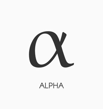 Greek Alpha Symbol Vector