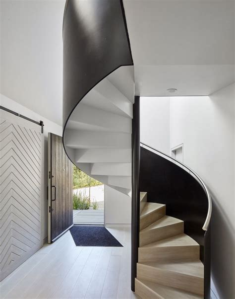 Narrow spiral staircase designed by studio Platform 5 Architects ...