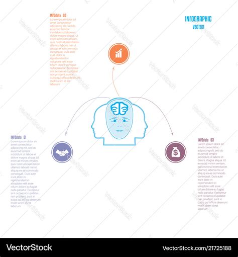 Elements for template brain storm infographics Vector Image