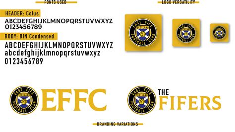 EAST FIFE FOOTBALL CLUB - REBRAND on Behance