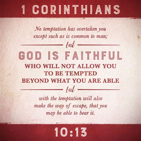 Verse of the day: 1 Corinthians 10:13 - Godly Woman 911