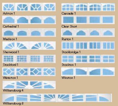 Garage Door Window Styles & Configurations | Garage Door Decorative Options