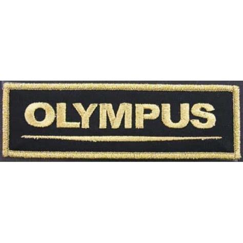 OLYMPUS CAMERA LOGO IRON ON EMBROIDERED PATCH #02