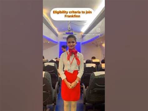 Eligibility criteria to join frankfinn ️ #cabincrew #frankfinn #career ...