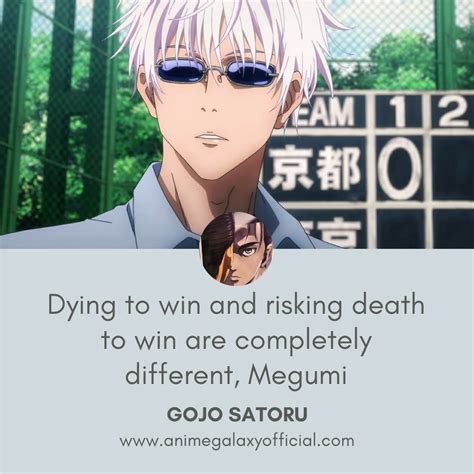 Powerful Quotes By Gojo Satoru in 2021 | Jujutsu, Anime galaxy ...