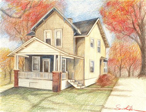 Pencil Drawing House Images ~ House Pencil Drawing At Getdrawings ...