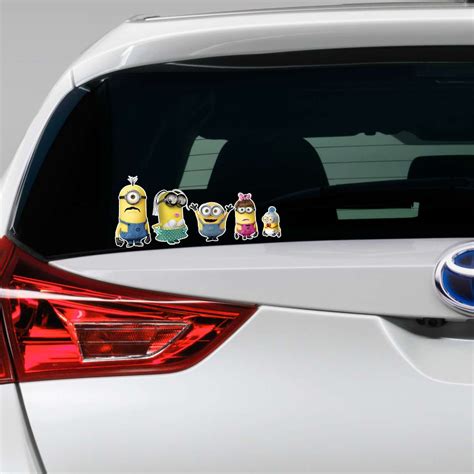 Despicable ME 2 Minion Family Vinyl Decal Window Sticker My Car Bumper ...