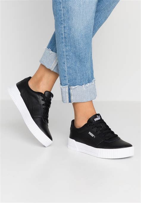 Puma CARINA - Sneaker low - black/white/silver/schwarz - Zalando.ch