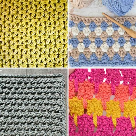 30+ Crochet Stitches For Blankets and Afghans - Many with Video Tutorials!