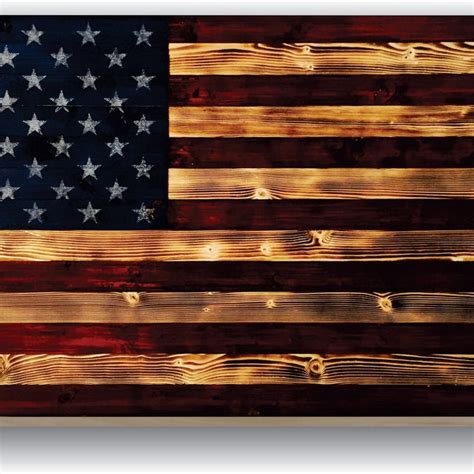 Wooden American Flag Wall Art - Etsy