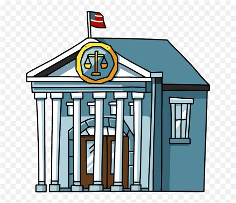 Courthouse Building Clipart - Courthouse Clipart Emoji,Courthouse Emoji ...