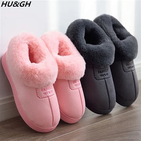 Cotton Slippers Women Winter Soft Bottom Anti skid Indoor Warm Slippers ...