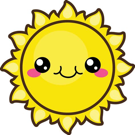 Download Cute Summer Sun - Vector Graphics Clipart (#3386282) - PinClipart