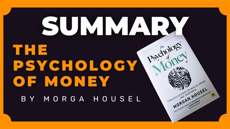 The Psychology Of Money By Morga Housel Book Summary - Key Lessons in 5 ...