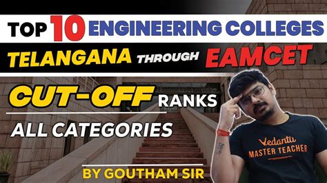 Top 10 Engineering Colleges in Telangana through EAMCET | Cut-Off Ranks ...