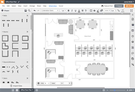 Office Floor Plan Layout And Network Cabling - Floor Plan 3d Office ...