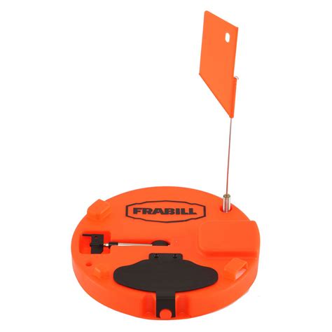 Frabill Pro Thermal Ice Fishing Tip Up Trap for Up to 10" Hole, Orange ...