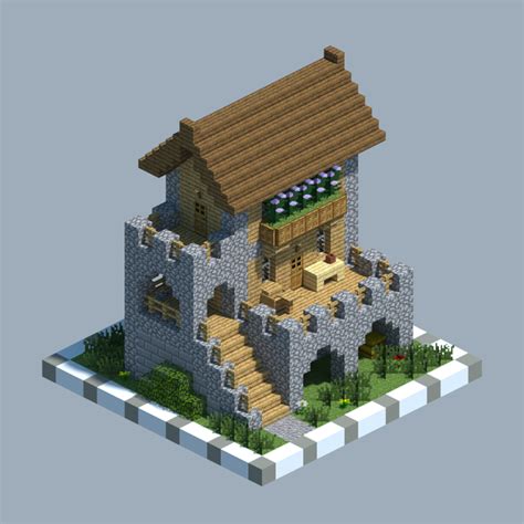 an image of a small house made out of bricks