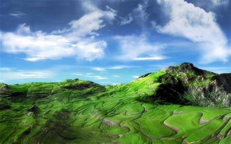 green mountains wallpaper